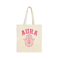 Aura Hamsa Canvas Tote