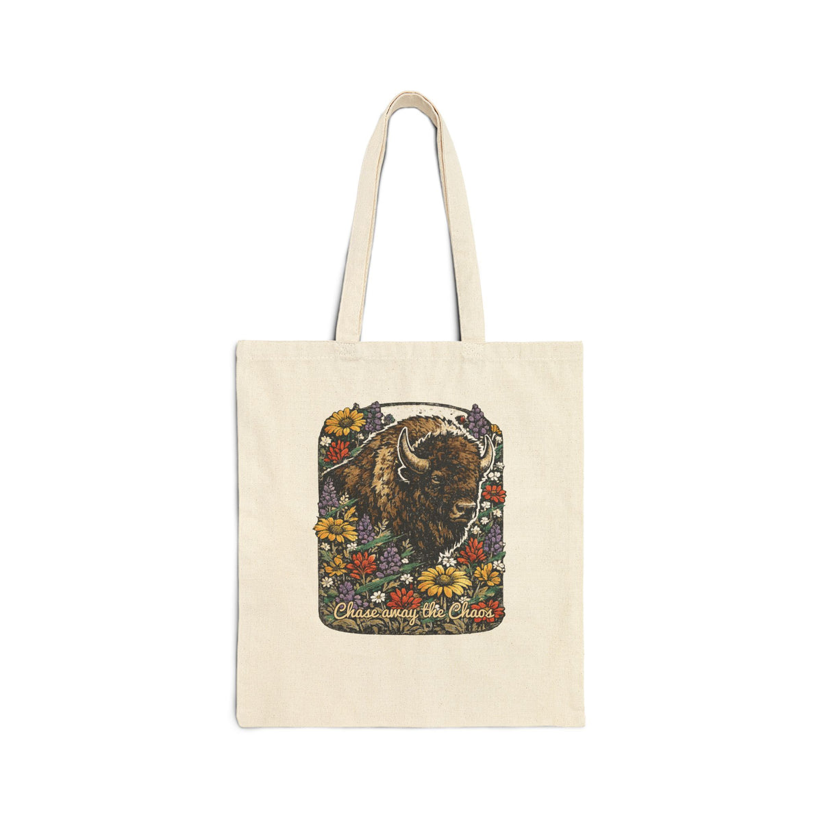 Bison Wildflowers - Canvas Tote
