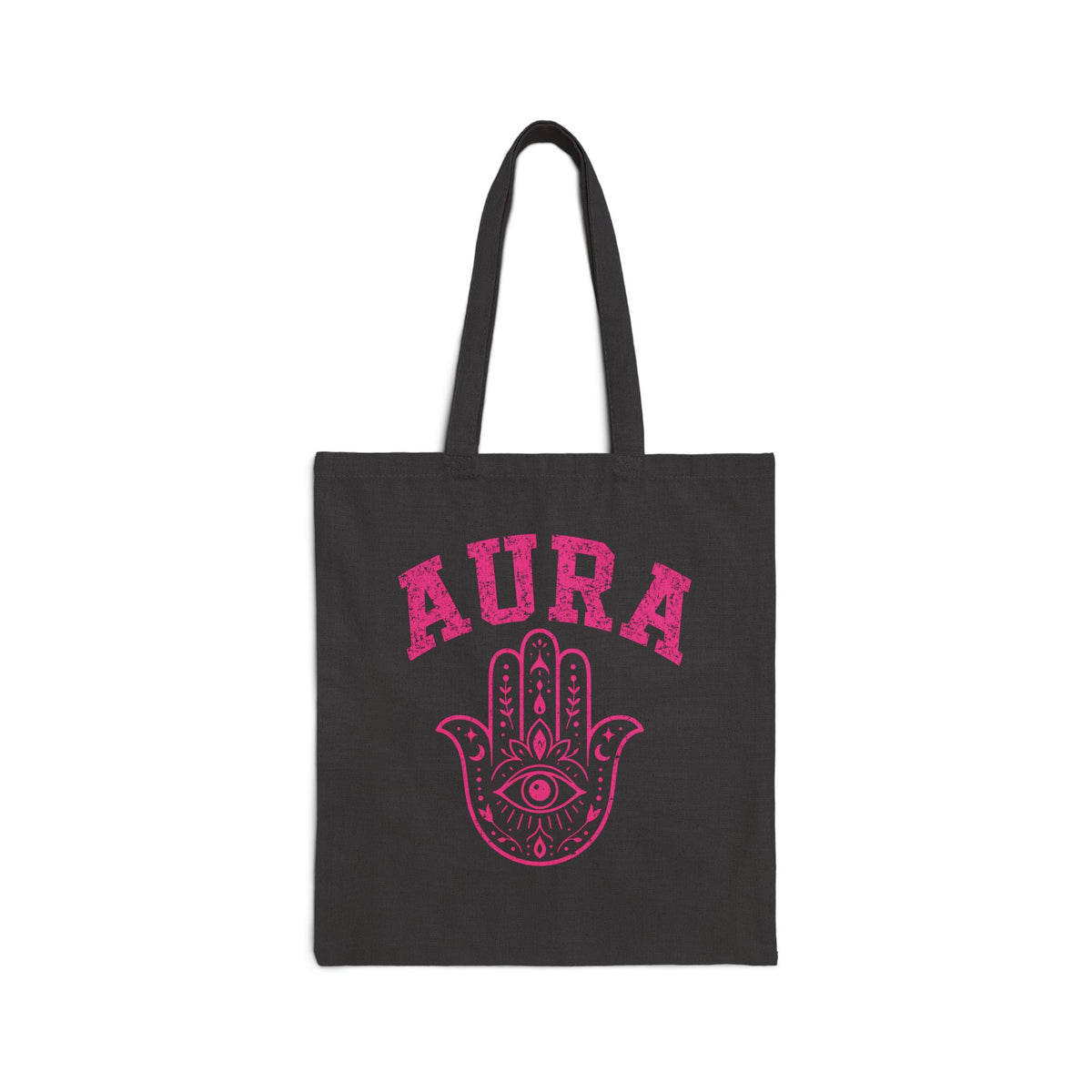 Aura Hamsa Canvas Tote