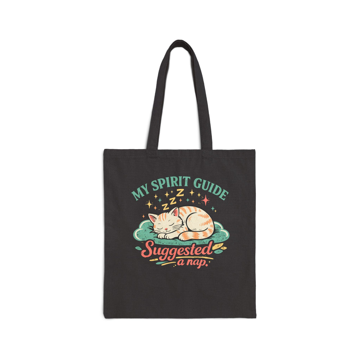 Cat Nap Canvas Tote