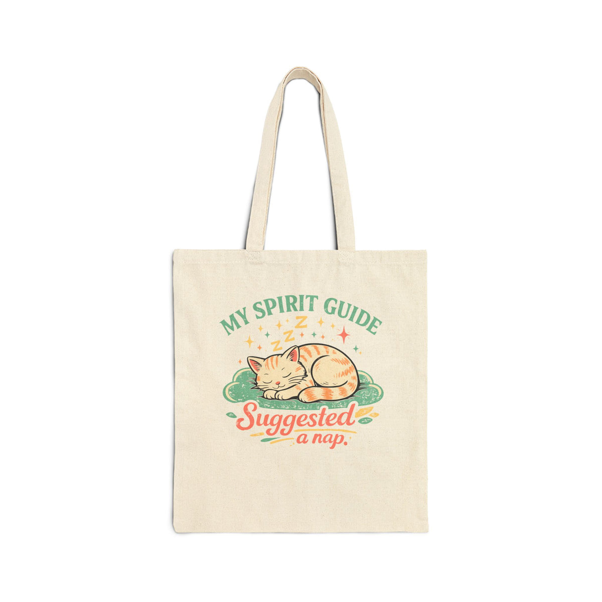 Cat Nap Canvas Tote